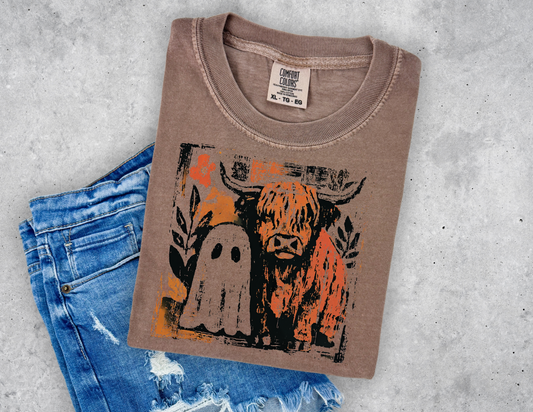 Boo & Moo - Funny Halloween T-Shirt
