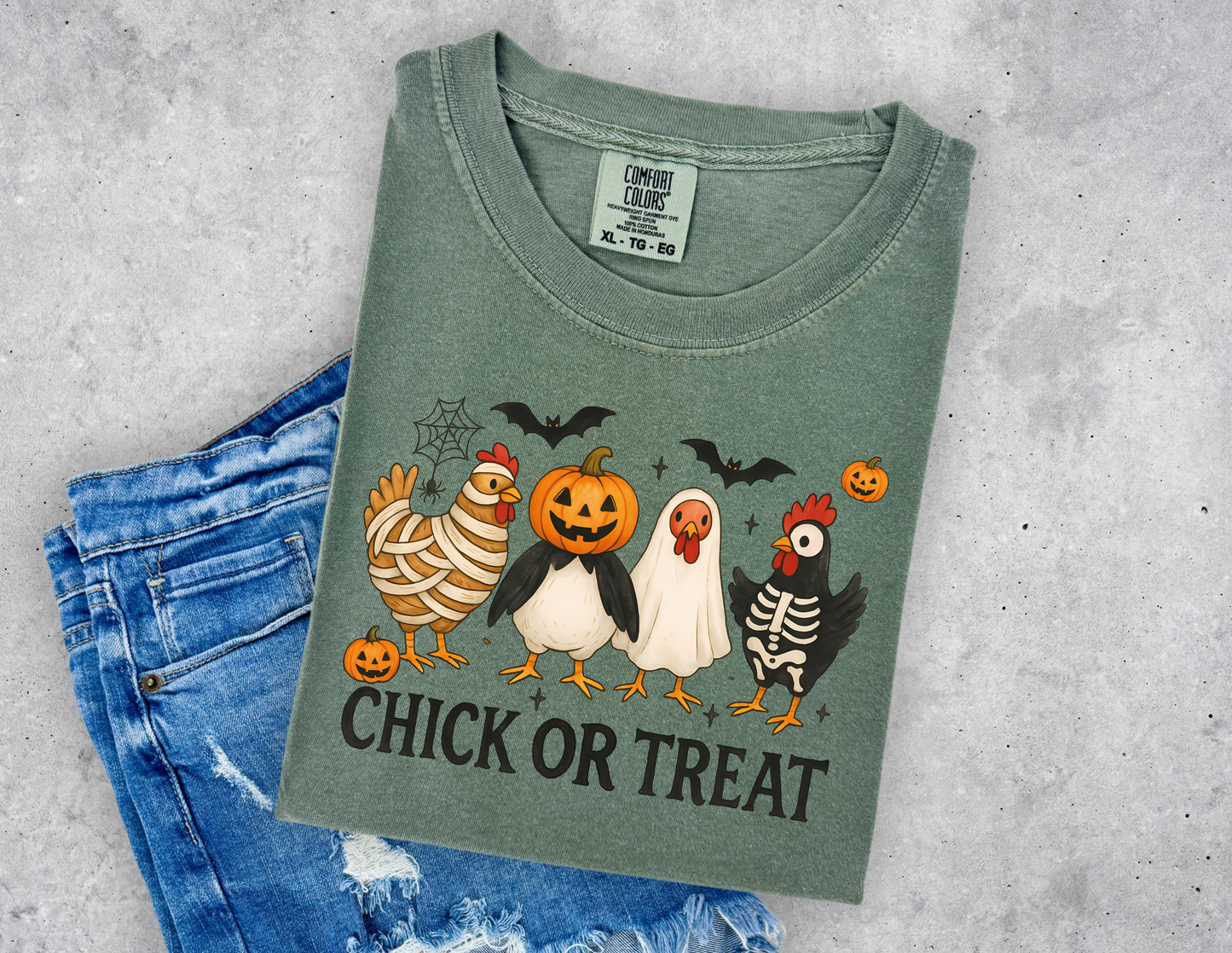 Chick or Treat - Funny Halloween Chicken T-Shirt