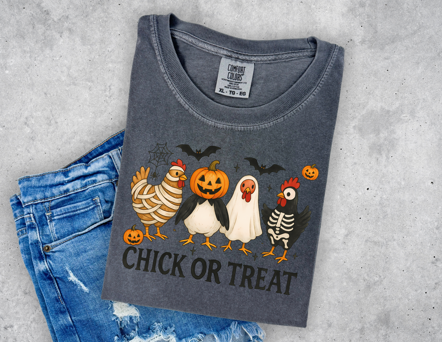 Chick or Treat - Funny Halloween Chicken T-Shirt