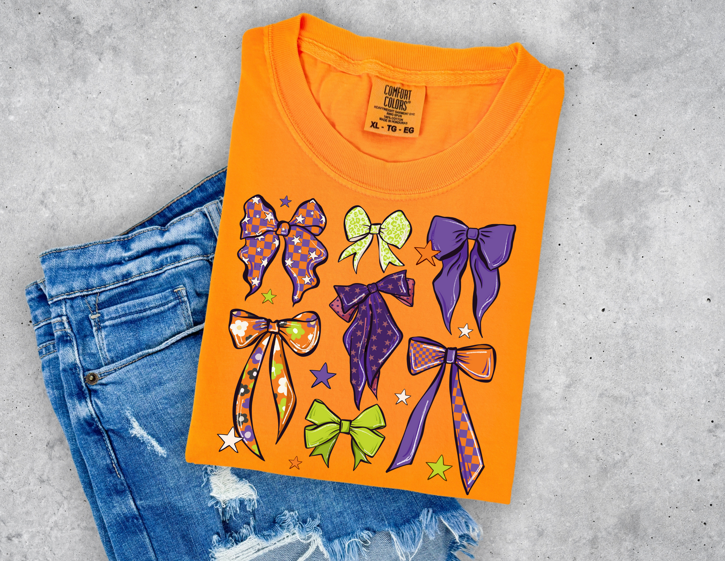 Neon Boos & Bows Tee